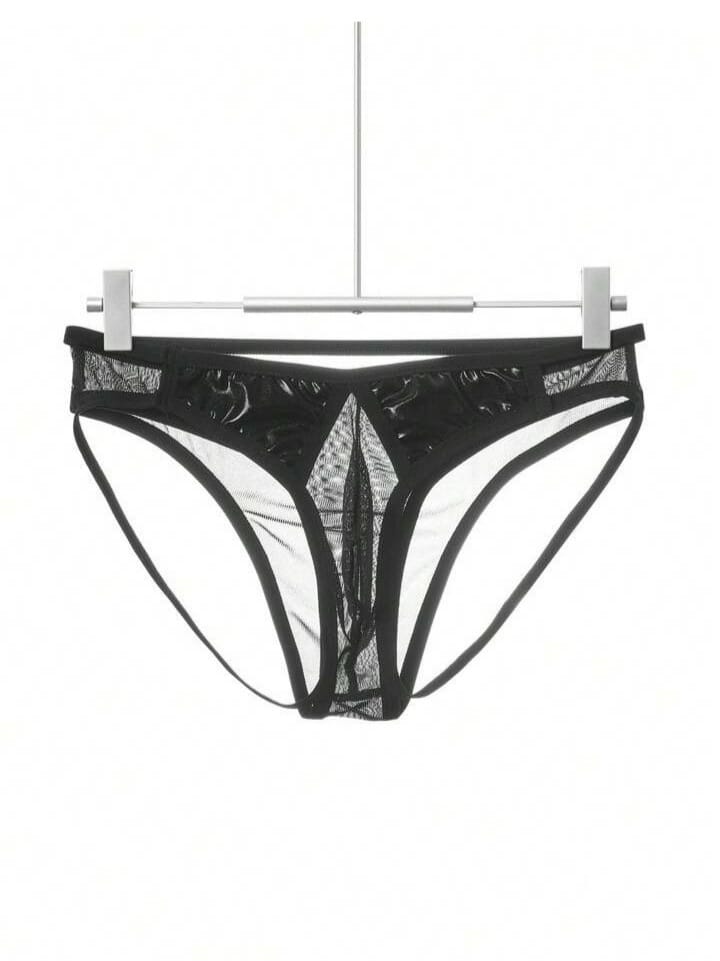 Bonga Boys Men's Personality Mix Underwear, Thin Mesh Transparent Tringle Thong Underwear